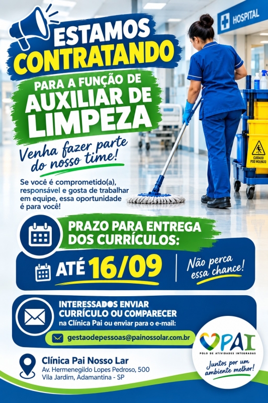 Noticia clinica-pai-nosso-lar-esta-contratando-auxiliar-de-limpeza
